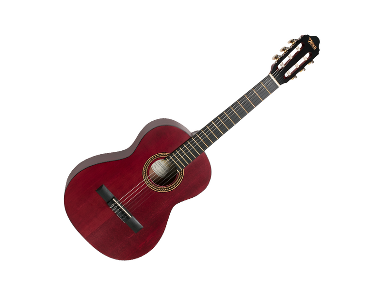 Valencia 200 Series 3/4 Size Spruce Top Classical Guitar in Wine Red