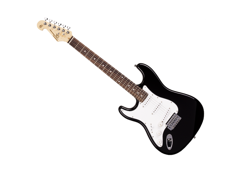SX Standard SC Style Black Electric Guitar & Amp Pack (Left Handed)