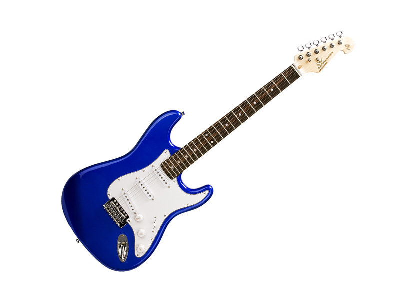 SX Standard SC Style Electric Blue Electric Guitar & Amp Pack