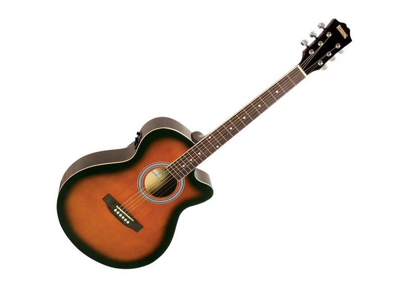 Redding 51 Series Spruce Top Grand Concert Acoustic Electric Guitar in Tobacco Burst