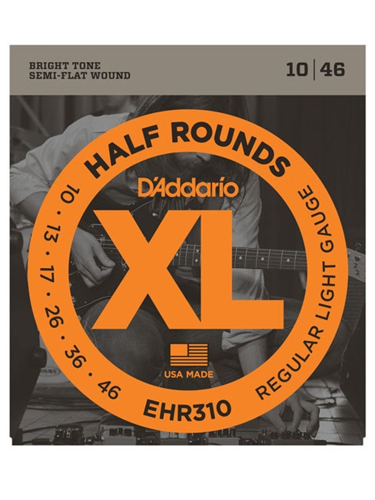 D'Addario 10-46 Half Round Electric Guitar Strings
