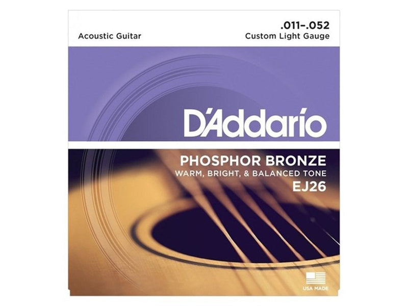 D'Addario 11-52 Phosphor Bronze Acoustic Strings