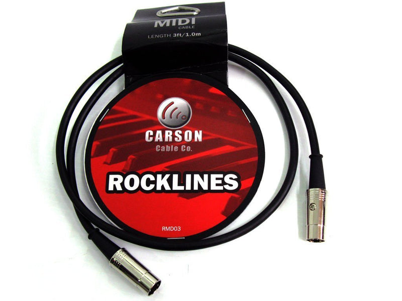Carson 3' (0.9m) Midi Cable