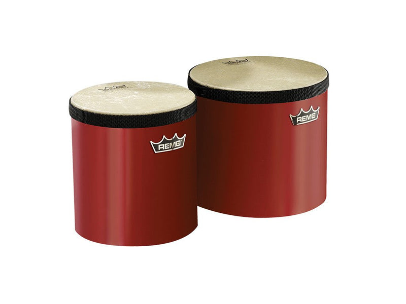 Remo Originals 6 & 7 Inch Synthetic Skin Red Bongos