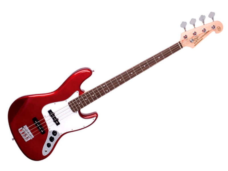 sX Candy Apple Red Jazz Bass & Amp Pack