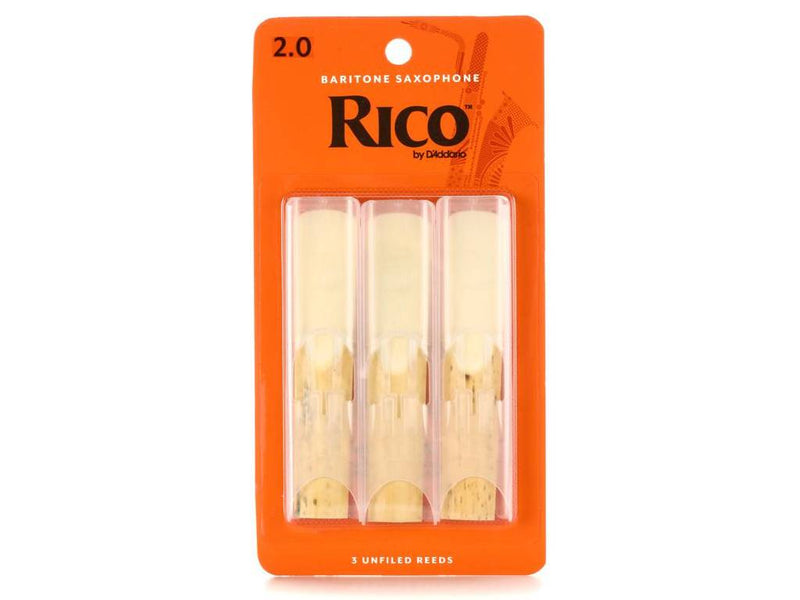 Rico Baritone Saxophone Reeds Size 2 Triple Pack