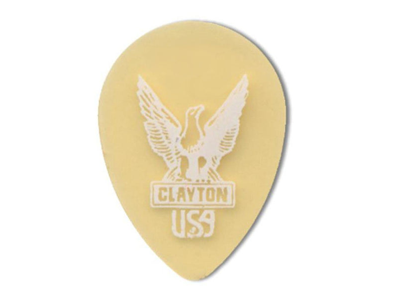 Clayton Gold 12 Pick Pack Small Teardrop Ultem Polymer 0.56mm