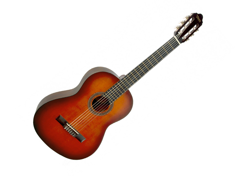 Valencia 200 Series Full Size Spruce Top Classical Guitar in Classic Sunburst