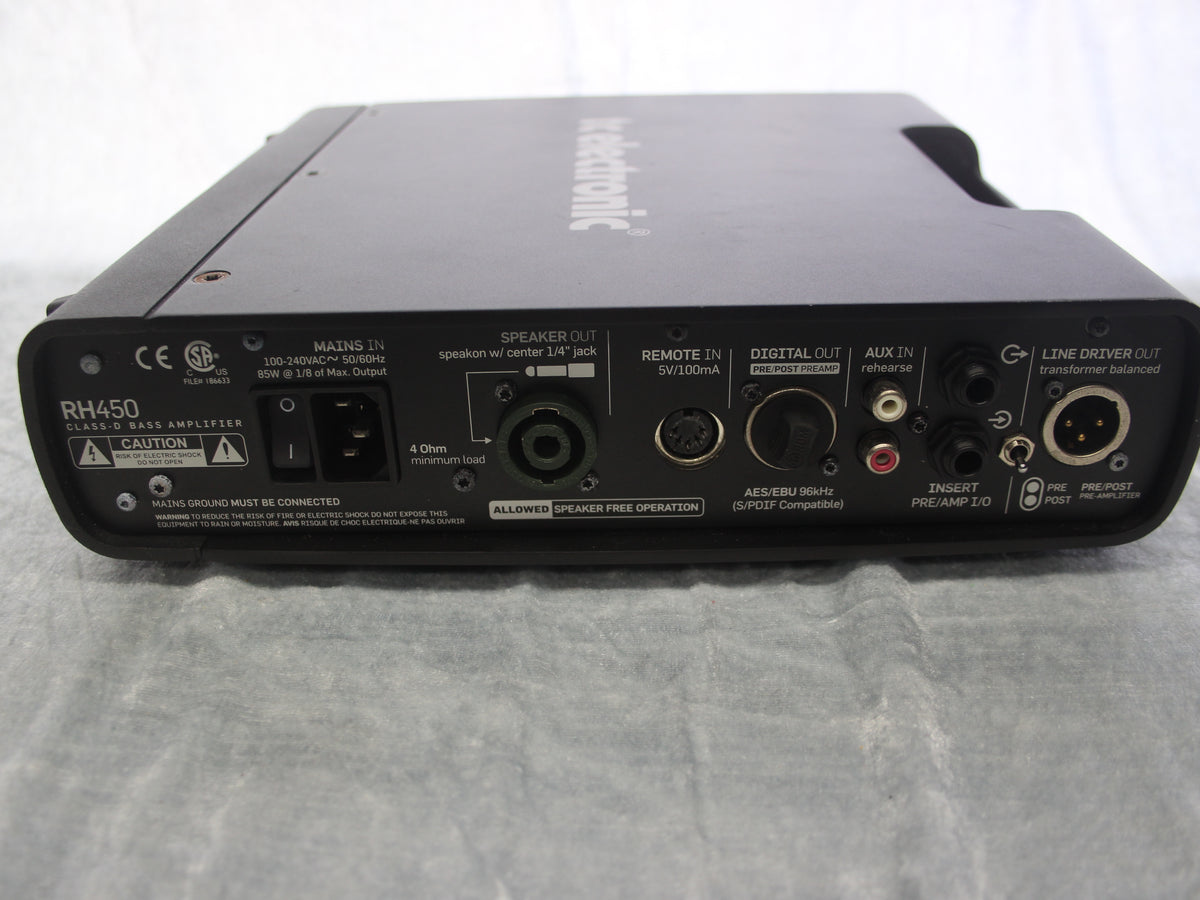 TC Electronic RH-450 450W Bass Amp Head