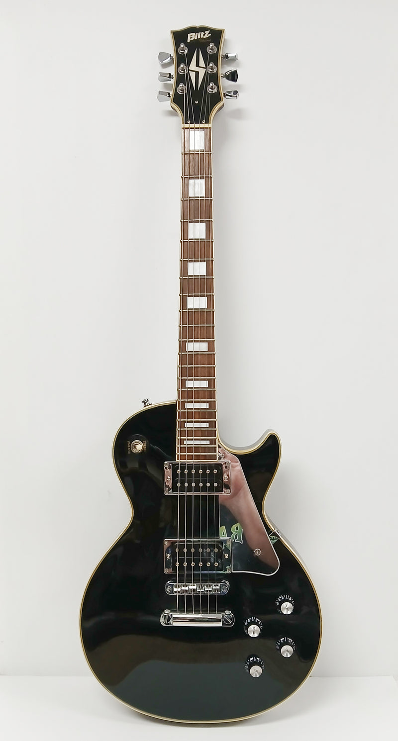 Blitz by Aria Pro II Les Paul Black BLP-JS Electric Guitar