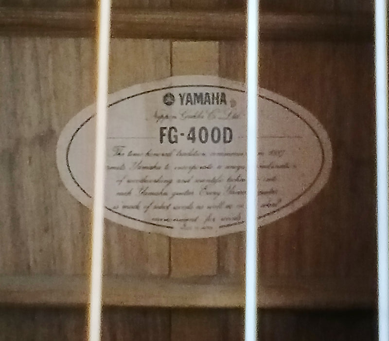 Yamaha FG-400D S/H Acoustic Steel String Guitar MIJ