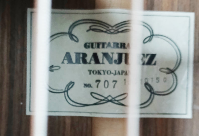 Aranjuez No.707 Classical Guitar Made In Japan Ryoji Matsuoka