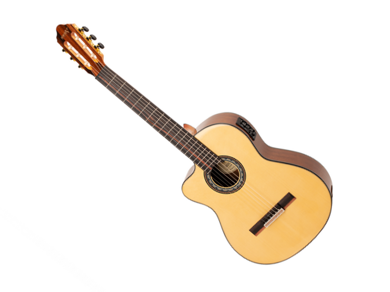 Valencia 560 Series Full Size Spruce Top Classical Electric Guitar in Natural Gloss (Left Handed)