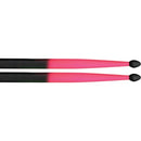 MMC 5A Wood Tip Drumsticks Fluro Pink & Black