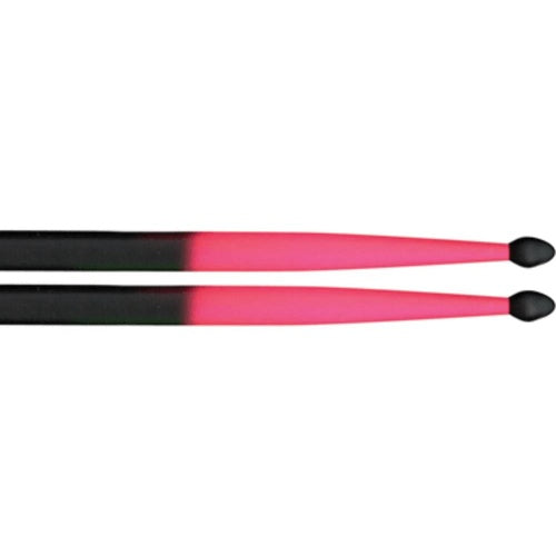 MMC 5A Wood Tip Drumsticks Fluro Pink & Black