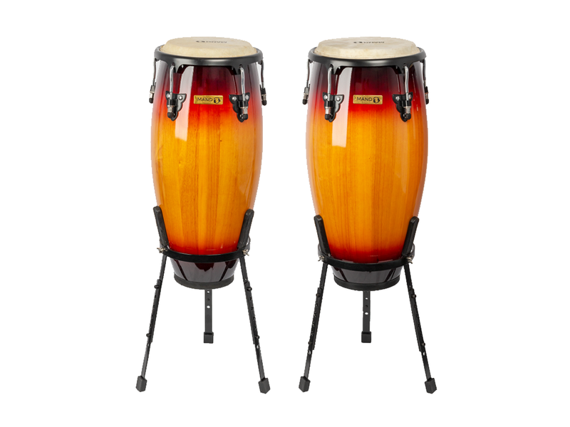 Mano 10 & 11 Inch Congas in Sunburst with Basket Stands