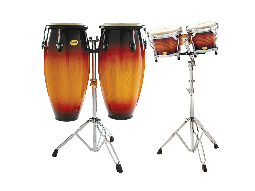 Bongo Pack Mano 10 & 11 Inch Congas and 7 & 8 Inch Bongos Sunburst Pack