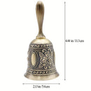 MMC Brass Hand Bell, Tibetan Bell, Wedding Bell, Eid Al-Adha Mubarak Call Bell 11.3cm X 5.4cm