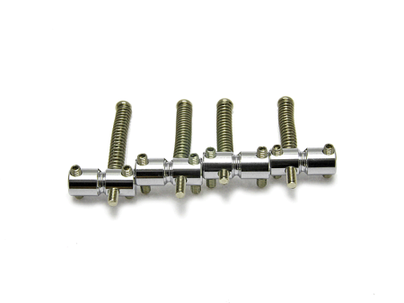 Gotoh Set of 4 Bass Saddles Chrome