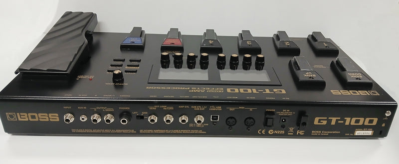 boss gt 100 pedal Boss GT100 Multi EFX w/Looper & USB C/W Original Box Version 2