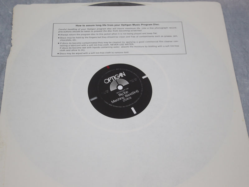 Optigan Disc Big Top Marching Band No Sleeve