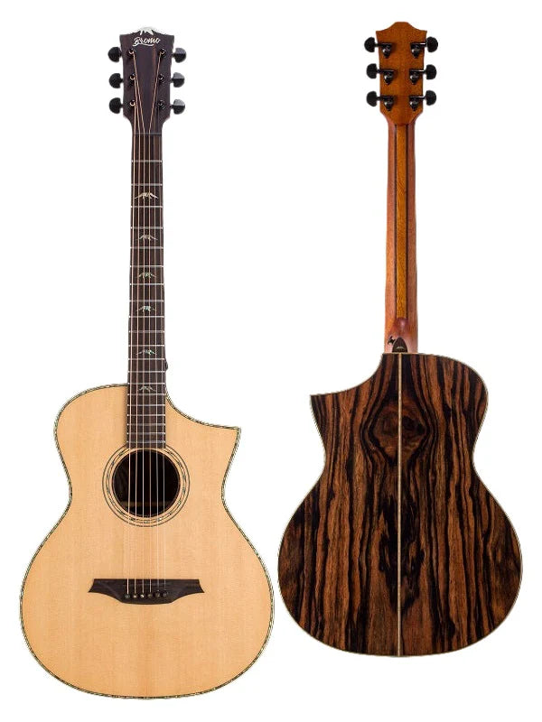 BROMO Grand Auditorium All Solid Woods  Ac/Elec C/W Bag