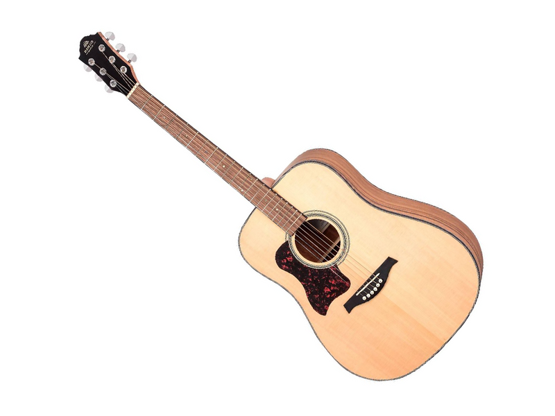 Gilman 50 Series Spruce Top Dreadnought Guitar in Natural Satin (Left-Handed)
