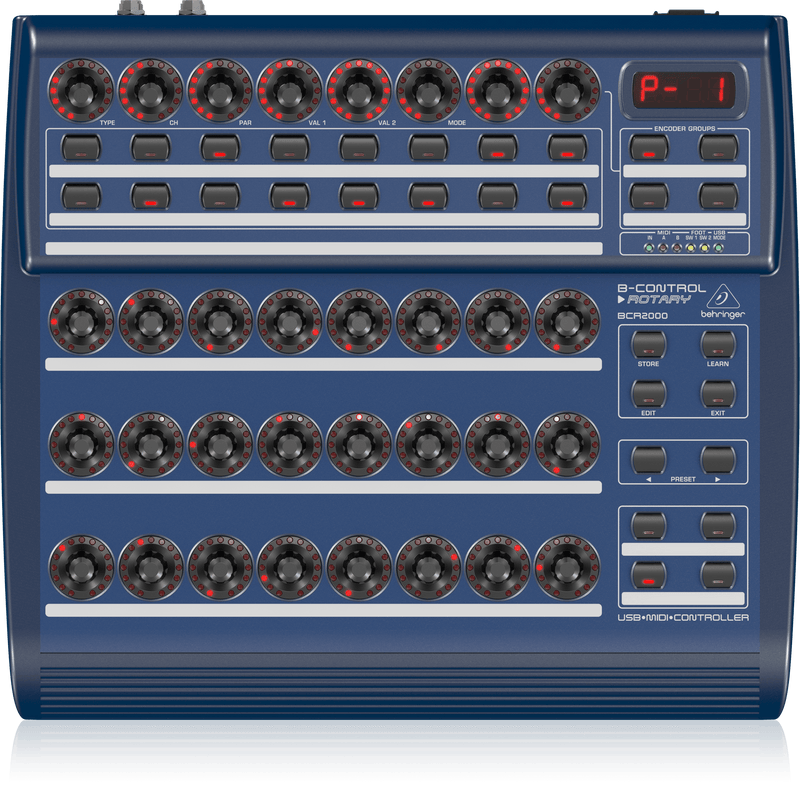 BEHRINGER BRC2000Total-Recall USB/MIDI Controller 32 Illuminated Rotary Encoders