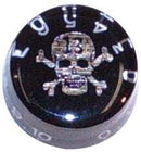 MMC Control Knob Black W/Skull Pic Silver Numbers