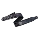 XTR  2½” Leather Guitar Strap Black