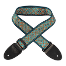 Celtic Guitar Strap Celtic Knot Red, Gold, Blue