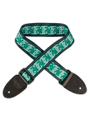 Celtic Guitar Strap Celtic Knot Emerald Green