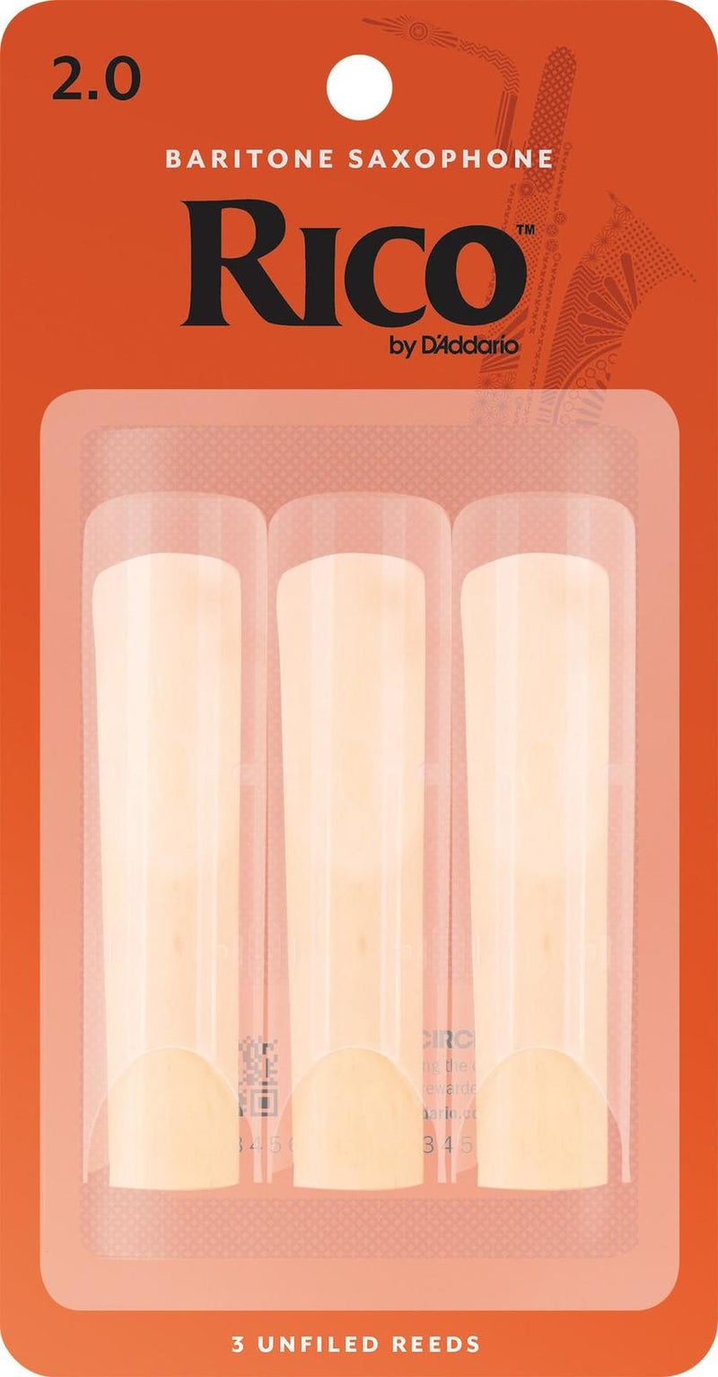 Rico Baritone Sax Reeds Strength 2.0 3-pack