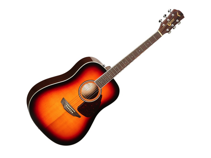 Samick SGW Series 300 Spruce Top Dreadnought Guitar in Vintage Burst