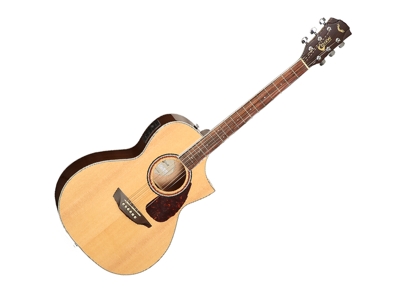 Samick SGW Series 350 Spruce Top Grand Concert Acoustic Electric Guitar in Natural Gloss