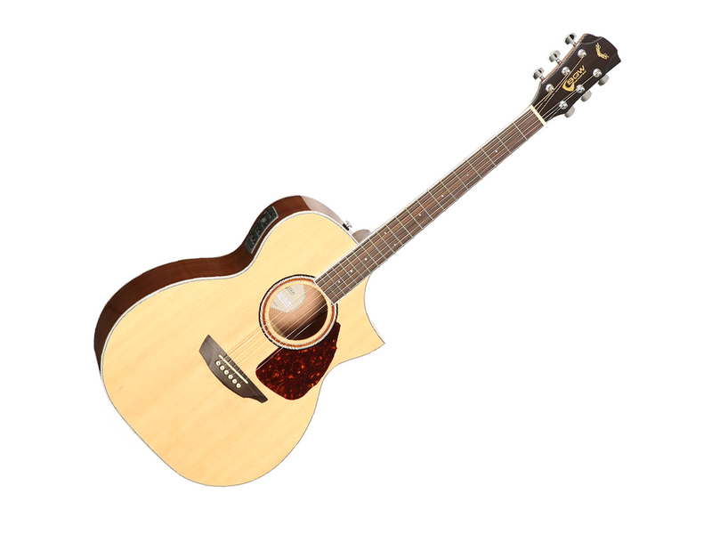 Samick SGW Series 350 Spruce Top Orchestra Acoustic Electric Guitar in Natural Gloss