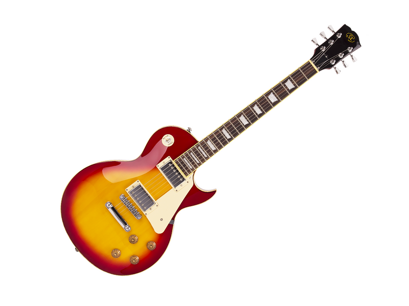 SX LP Style Cherry Sunburst Electric Guitar w/Accessories