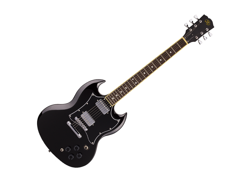 SX SG Style Black Electric Guitar w/Accessories