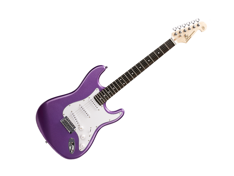 SX Standard SC Style Metallic Purple Electric Guitar & Amp Pack
