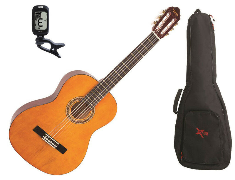 Valencia VC102 Standard 1/2 Size Classical Guitar Pack