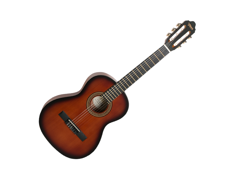 Valencia 200 Series 3/4 Size Spruce Top Classical Guitar in Classic Burst