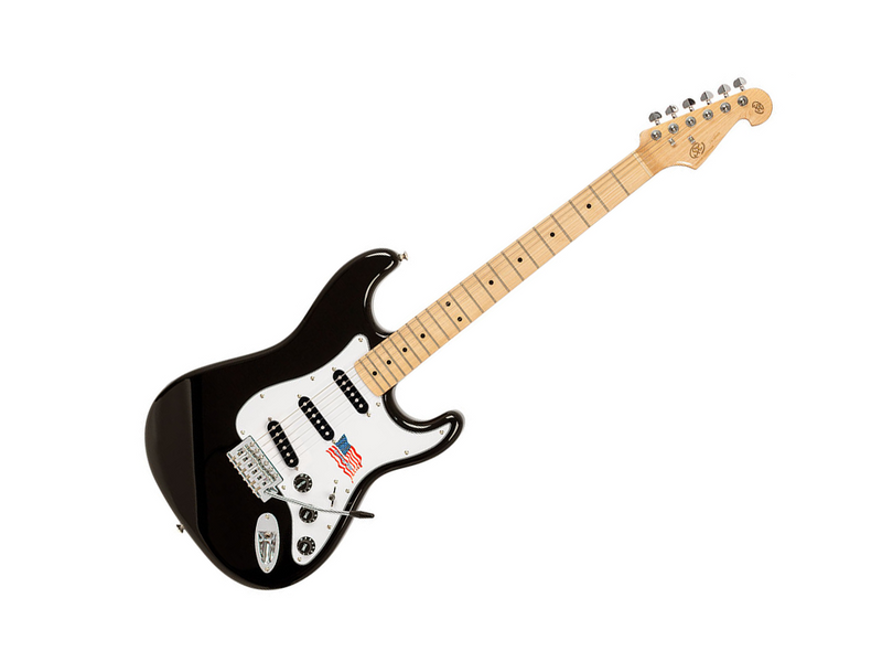 SX Alder Series SC Style Black Electric Guitar