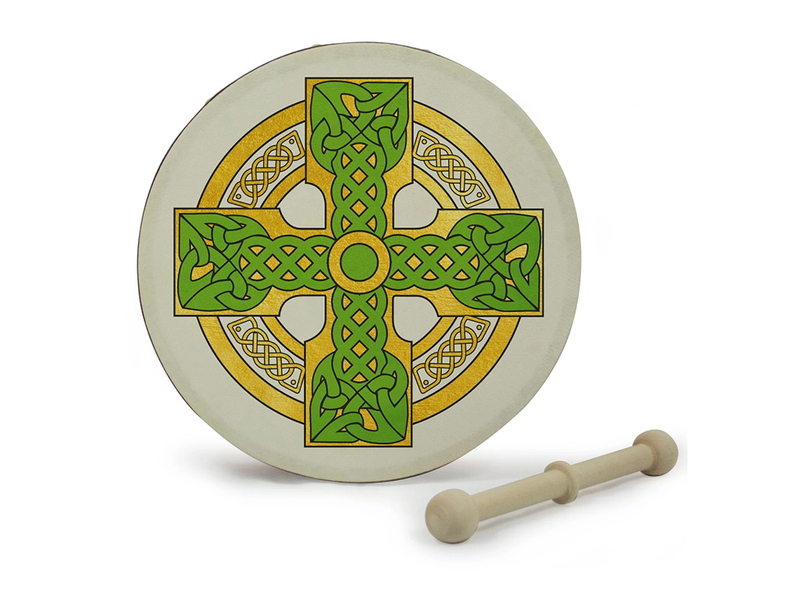 Waltons DWM2514 8 Inch Souvenir Cloghan Cross Bodhran