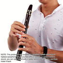 MMC Mini Pocket Saxophone 8 Hole Alto Range, Portable Recorder for Breathing Practice