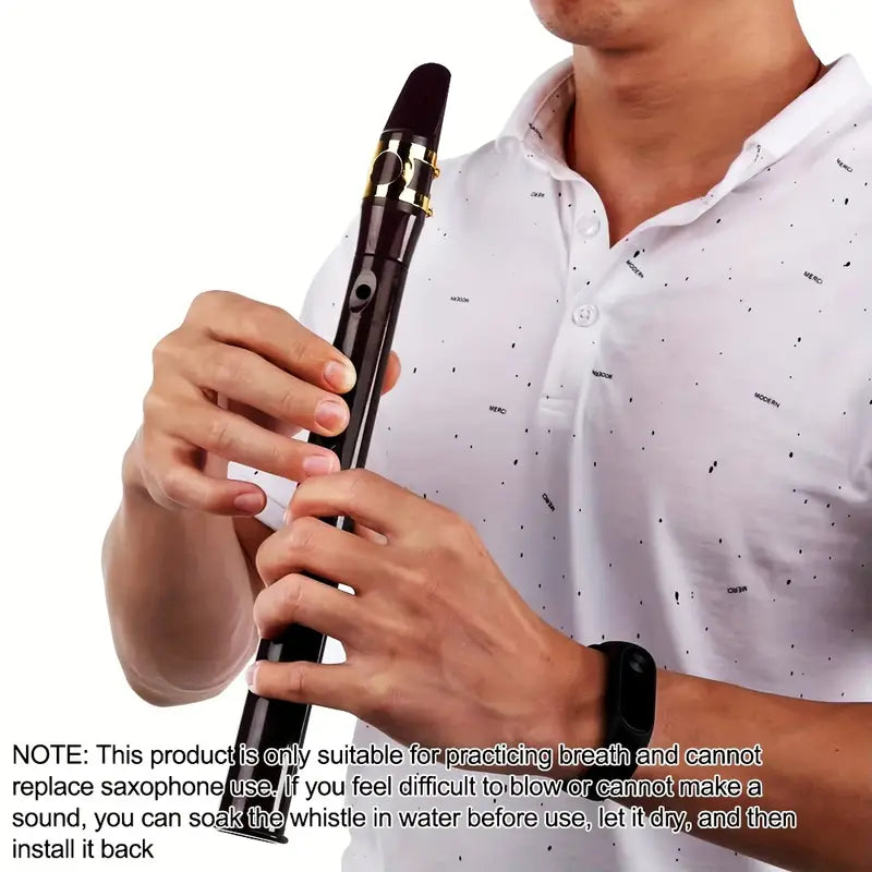 MMC Mini Pocket Saxophone 8 Hole Alto Range, Portable Recorder for Breathing Practice