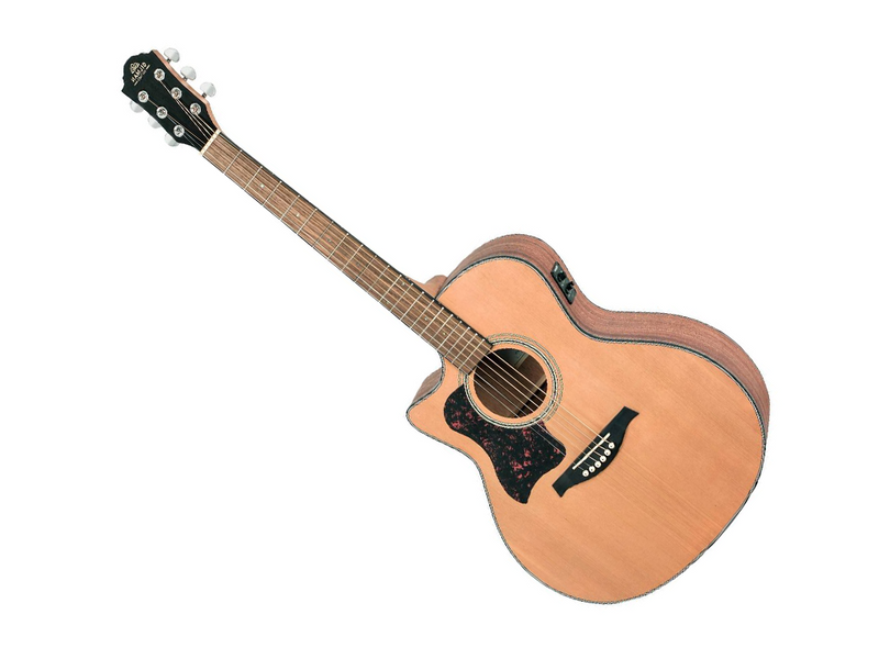 Gilman 60 Series Cedar Top Grand Auditorium Acoustic Electric Guitar in Natural Satin (Left-Handed)