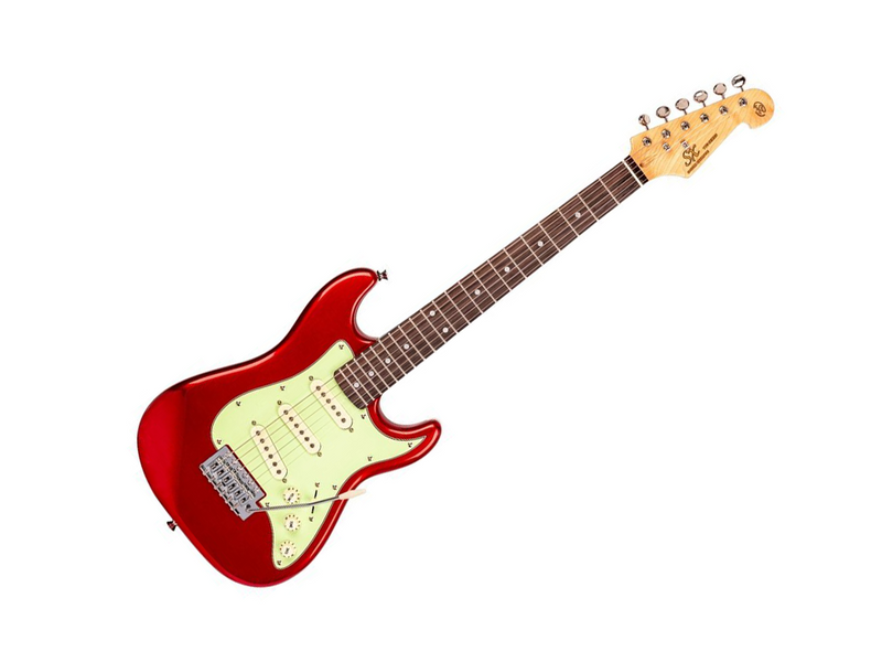 SX Vintage Series SC Style 1/2 Size Candy Apple Red Electric Guitar