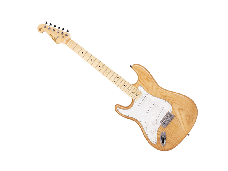 SX Ash Series Maple SC Style Natural Electric Guitar (Left Handed)