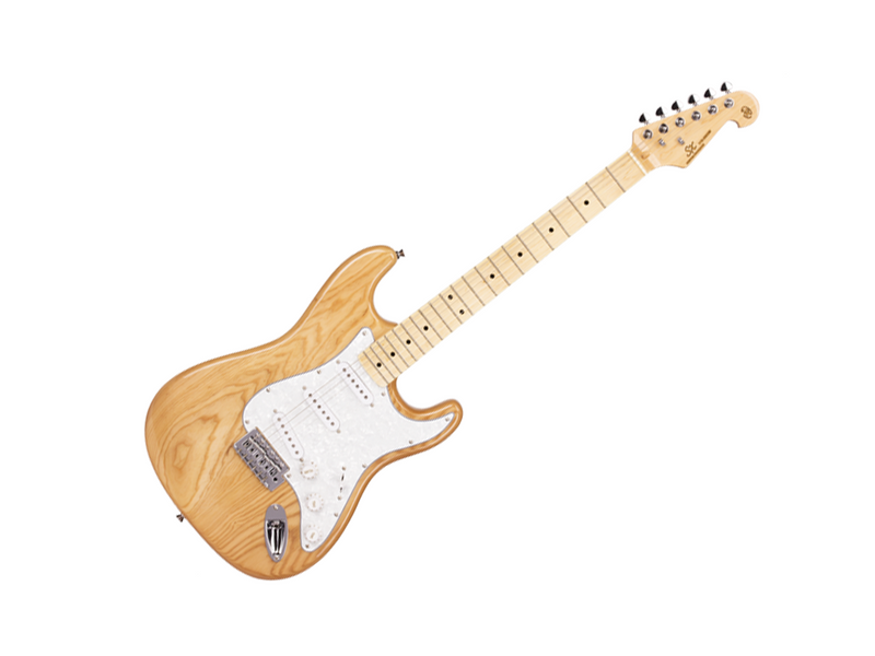 SX Ash Series Maple SC Style Natural Electric Guitar