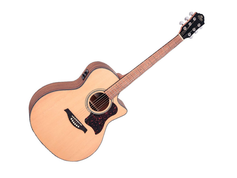 Gilman 50 Series Spruce Top Orchestra Acoustic Electric Guitar in Natural Satin